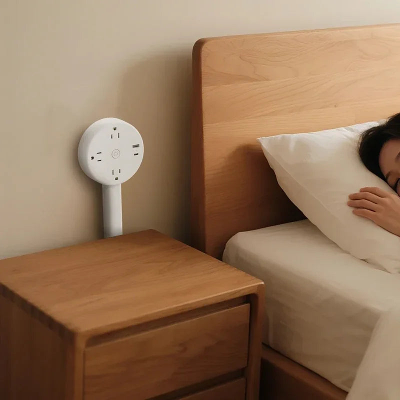 Space-Saving Rotating Outlet Extender