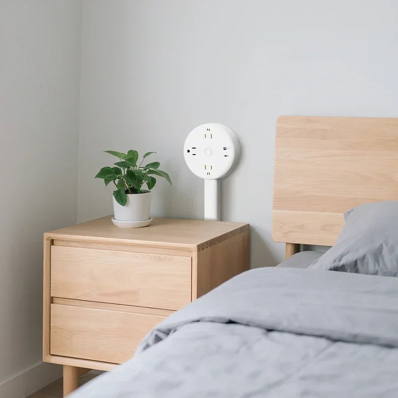 Space-Saving Rotating Outlet Extender