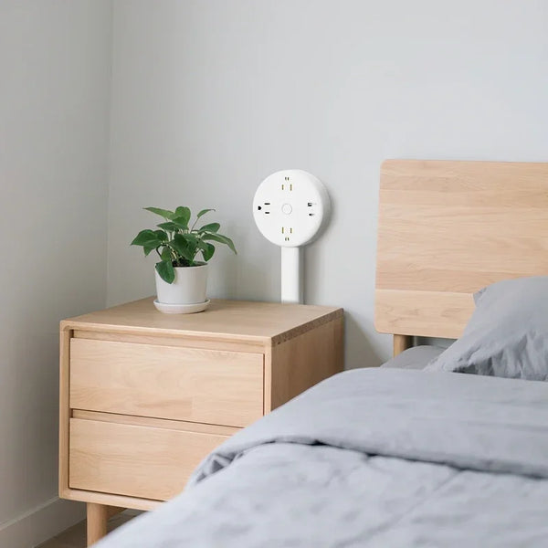 Space-Saving Rotating Outlet Extender