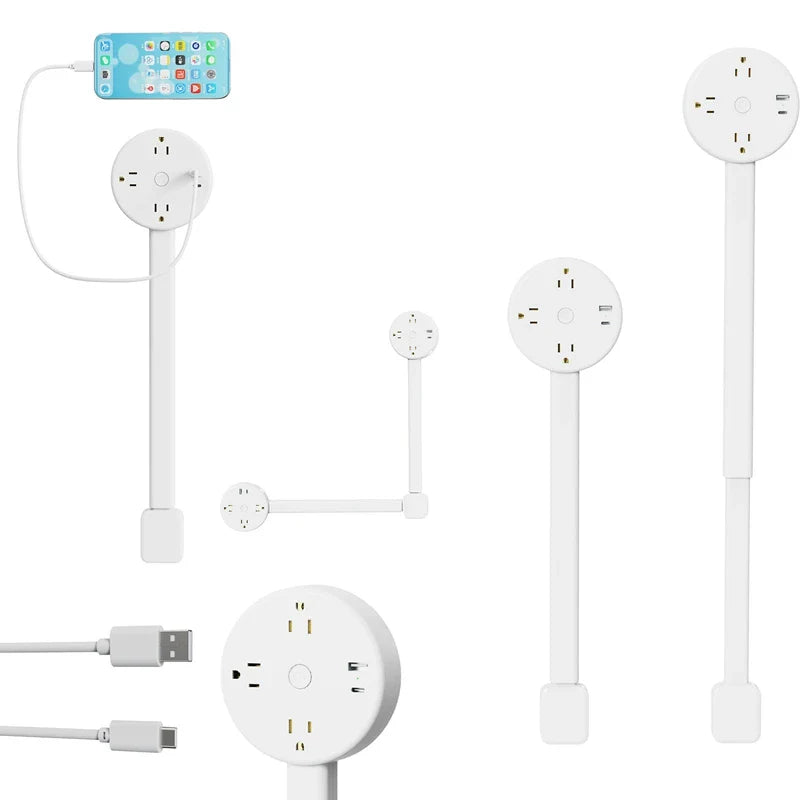 Space-Saving Rotating Outlet Extender